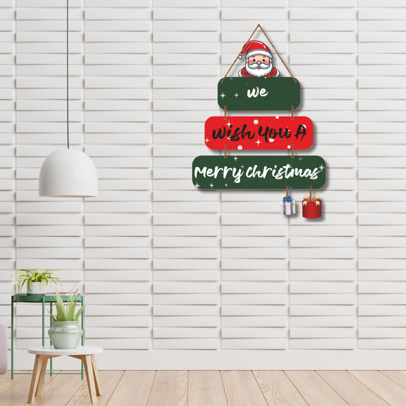 Santa Christmas Wish Wall Hanging