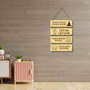 Spiritual Quotes Wooden Wall Hanging