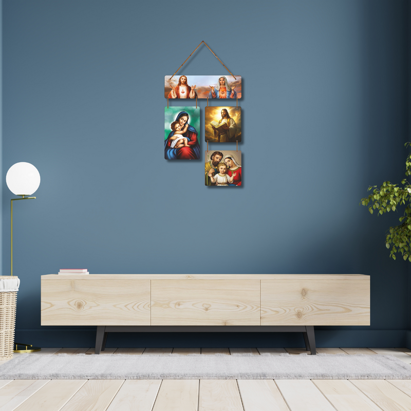 "Jesus Woodon Door" Wall Hanging