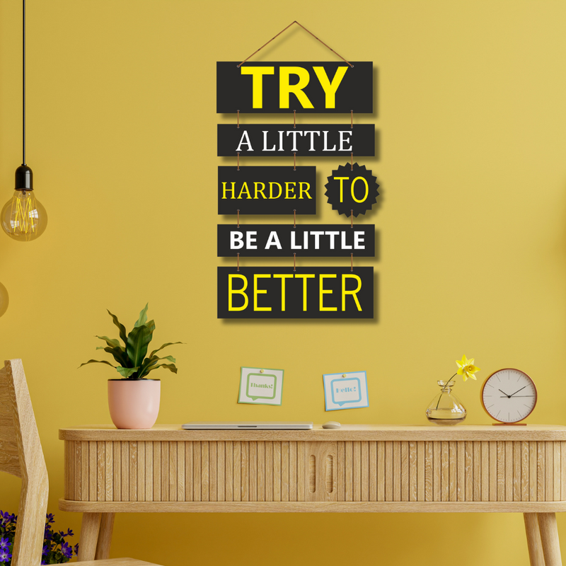 "Try a Little" wall hanging
