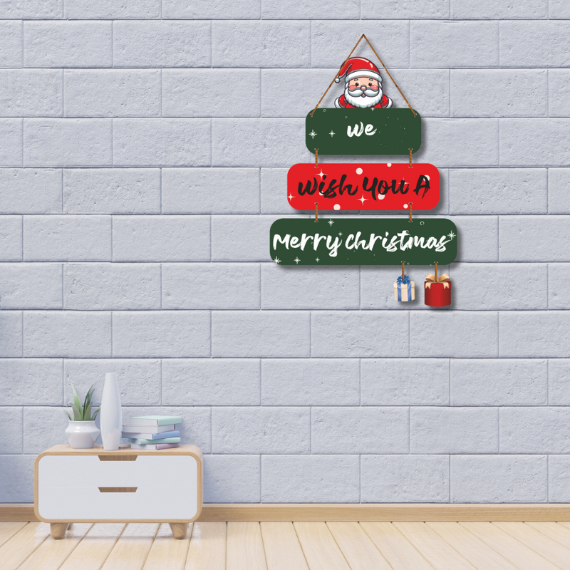 Santa Christmas Wish Wall Hanging