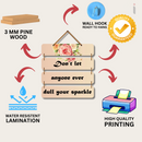 "Don't Let Anyone Ever Dull Your Sparkle" Wall Hanging - ICraft asia