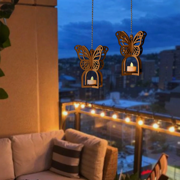 Hanging Butterfly Diya Holder