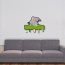 Elephant Family Wooden Wall Key Holder - ICraft asia