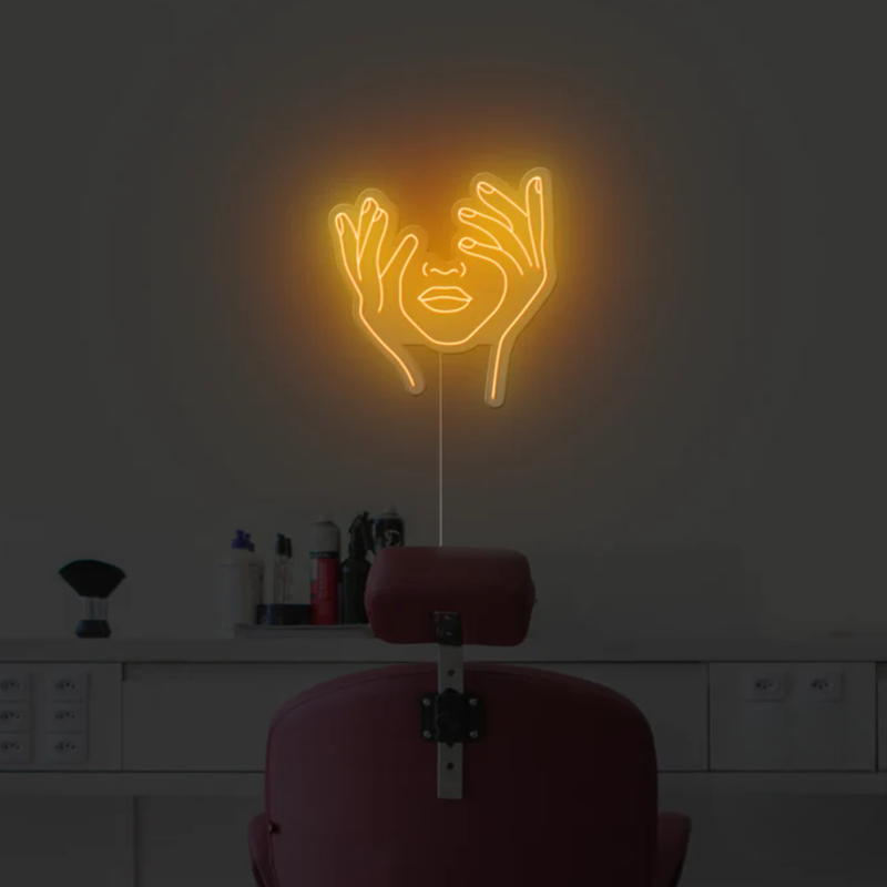 Hold Face Neon Sign