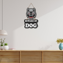 Beware of Dog Wooden Hanging Sign