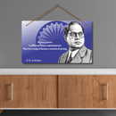 "Dr. Ambedkar Motivational Thought" Wooden Wall Hanging - ICraft asia