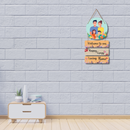 "Welcome to Our Happy Crazy" wall hanging