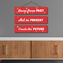 "Learn from the Past, Act in the Present, Create the Future" Wall Hanging - ICraft asia