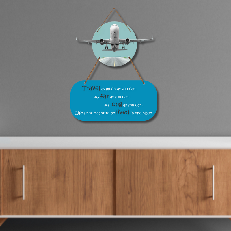 "Travel As Much As You Can" wall hanging