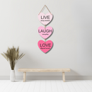 "Live, Laugh, Love – Heart" Wall Hanging - ICraft asia