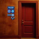 Welcome To Our Home Evil Eye Wall Hanging