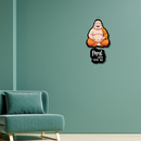 Happy Buddha Wooden Wall Hanging