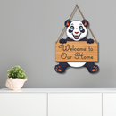 Panda White Beautiful Wooden Wall Hanging - ICraft asia