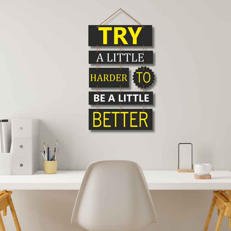 "Try a Little" wall hanging