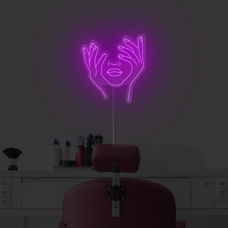 Hold Face Neon Sign