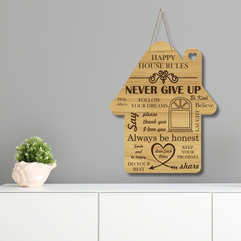 "Happiness is a Kitchen Full of Family, Eat Fresh" Wall Hanging