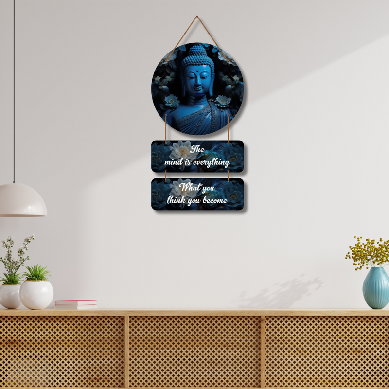 Buddha Wisdom Quote Wooden Wall Hanging