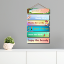 "Garden Rules" Wooden Wall Hanging - ICraft asia