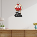 Merry Christmas Santa Wooden Wall Hanging