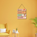 Blessed & Grateful Wooden Wall Hanging
