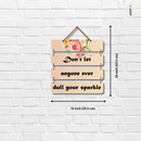 "Don't Let Anyone Ever Dull Your Sparkle" Wall Hanging - ICraft asia