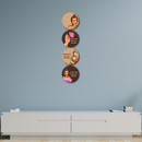 You Are a Miracle Buddha-inspired wooden wall hanging