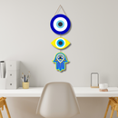 Yellow Evil Eye wall hanging - ICraft asia