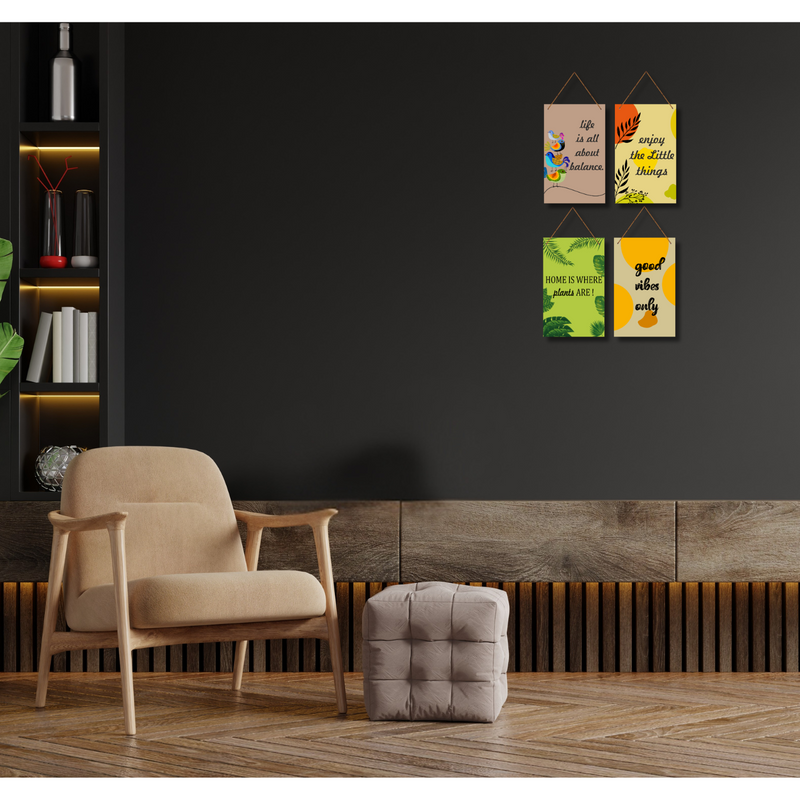 "Nature-Inspired Positivity"  Wall Hanging