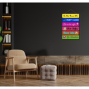 "Party Rules" Wall Hanging - ICraft asia