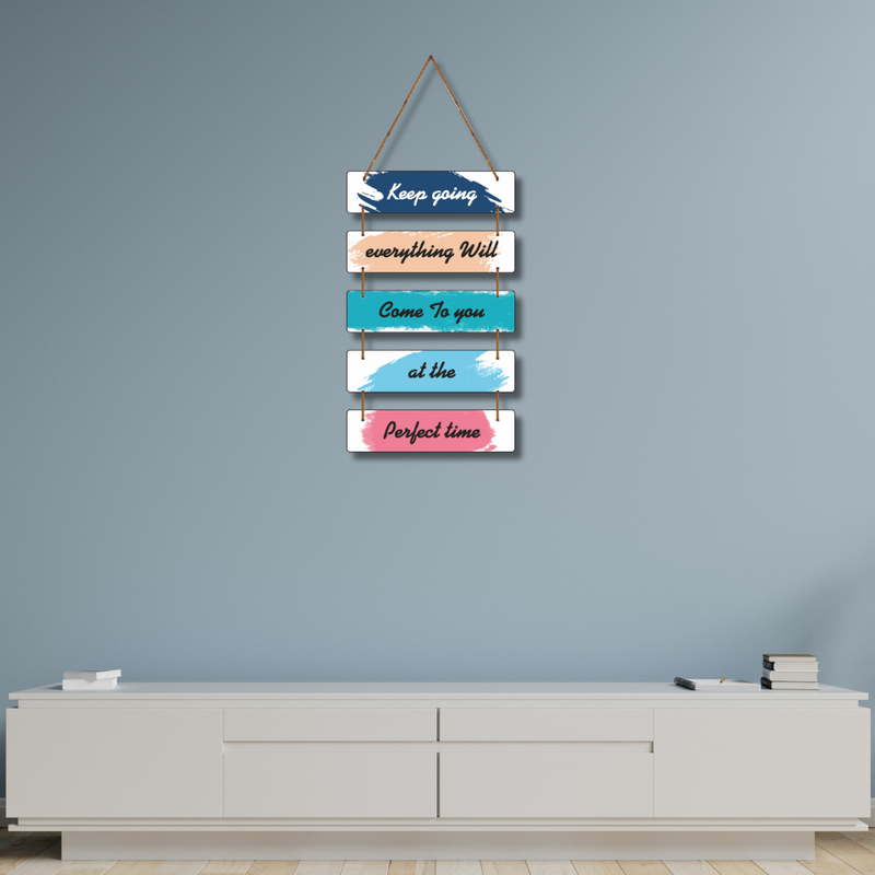 Keep Going Inspirational Wall Hanging