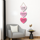 "Live, Laugh, Love – Heart" Wall Hanging - ICraft asia