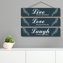 "Live Every Moment, Love Beyond Words" Wall Hanging - ICraft asia