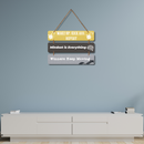 Motivational Mindset Wall Hanging