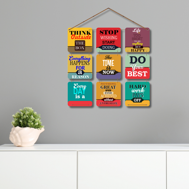 "Everyday Motivation" Wooden Wall Hanging