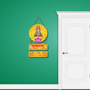 Welcome Ganesha Mantra Wooden Wall Hanging