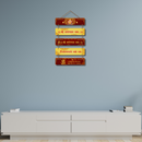 Sacred Lord Ganesha Mantra Wall Hanging