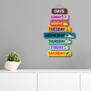"Sunday to Saturday" wooden wall hanging - ICraft asia