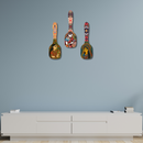 Madhubani Art Wooden Spoon Wall Hanging
