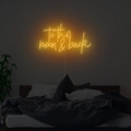 To The Moon And Back Neon Sign