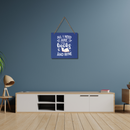 “All I Need Are Books and Wine” Wall Hanging - ICraft asia