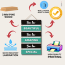 "You Are Beautiful, You Are Amazing, You Are Special" Wall Hanging - ICraft asia