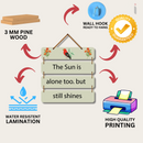 "The Sun is Alone Too But Still Shines" Wall Hanging - ICraft asia