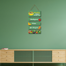 Healthy Food Wooden Wall Hanging