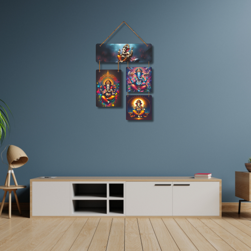 "Divine Blessings of Lord Ganesha" – Artistic Wall Hanging
