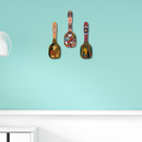 Madhubani Art Wooden Spoon Wall Hanging