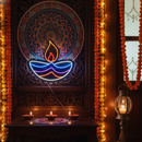 Radiant Neon Diya Light