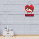 Hum Tum Wooden Wall Hanging