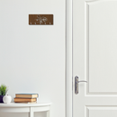 Trishul & Damru Design Wooden Key Holder