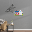 Wooden House Shaped Key Holder - ICraft asia